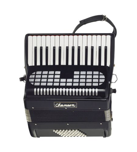 Chanson accordion 48 bass (7147BK)