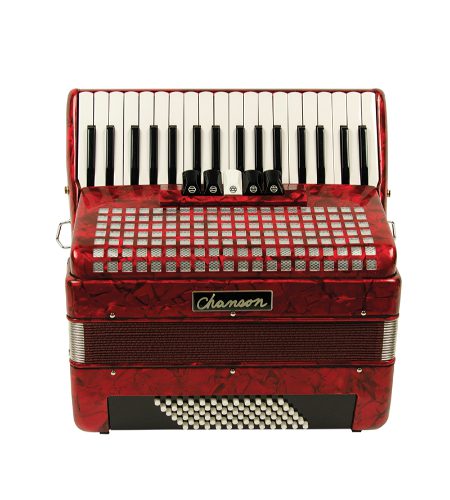 Chanson accordion 72 bass(7148BK)