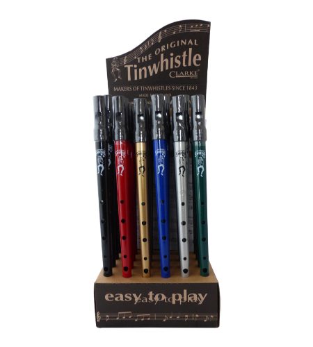 Clarke whistle counter display of 24 whistles key of D(7038)