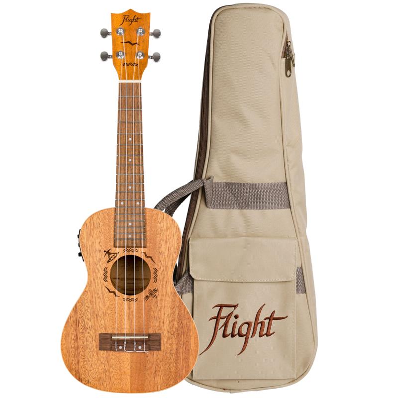 Flight DUC323CEQ Electro Acoustic Concert Ukulele