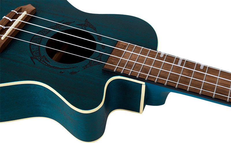 Flight Gemstone DUC380 ELECRO CONCERT Ukulele Topaz