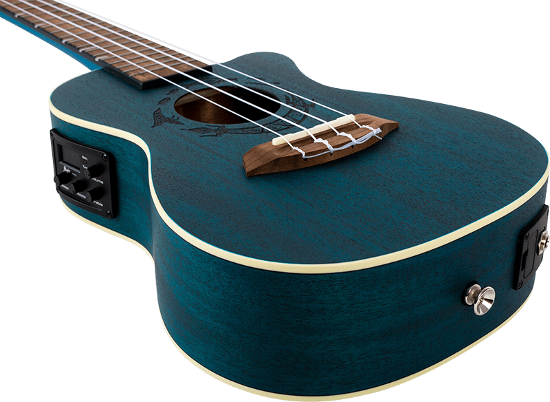 Flight Gemstone DUC380 ELECRO CONCERT Ukulele Topaz