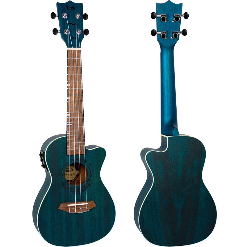 Flight Gemstone DUC380 ELECRO CONCERT Ukulele Topaz