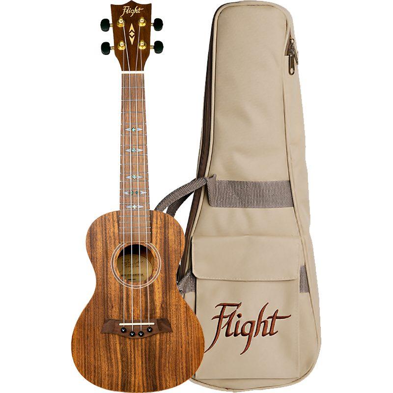 Flight DUC440 Concert Ukulele Acacia With Bag