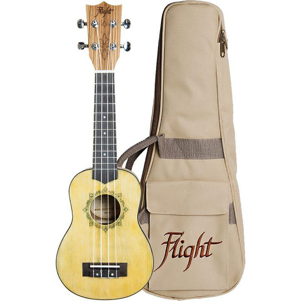 Flight DUS330 Relic Soprano Ukulele With Bag