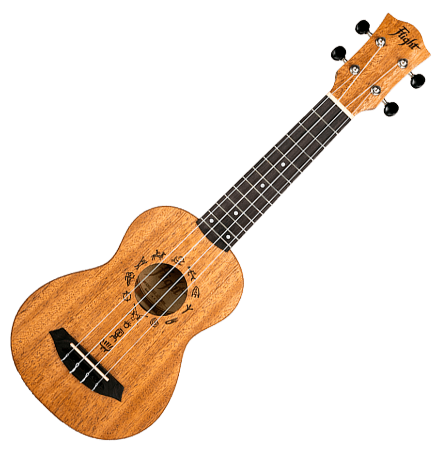 Flight DUS371 Soprano Ukulele African Mahogany