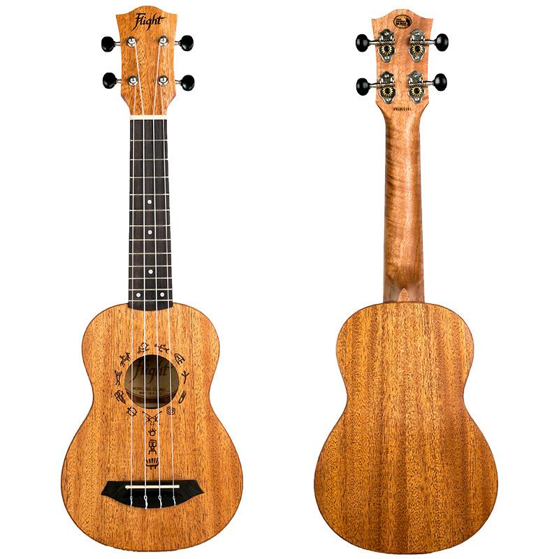 Flight DUS371 Soprano Ukulele African Mahogany