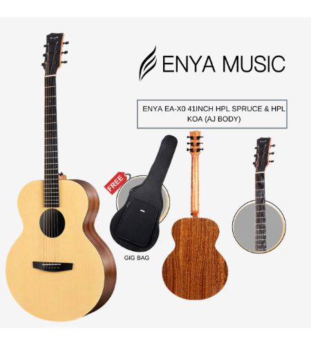 Enya EA-X0 Spruce Top Acoustic Guitar with Gig Bag