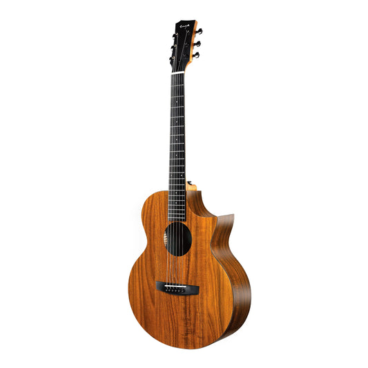 Enya EA-X1CEQ Koa Electro-Acoustic Guitar WCutaway