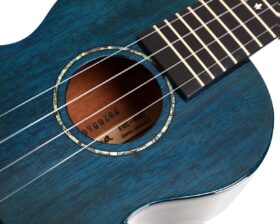 Enya EUC-MAD Blue Solid Mahogany Concert Ukulele