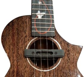 Enya EUT-M6 Black All Solid Mahogany Tenor Ukulele