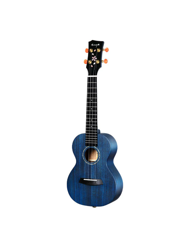 Enya EUC-MS Blue All Solid Mahogany Concert Ukulele with Gig-Bag