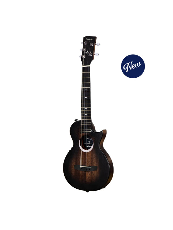 Enya Moon 5-String - Taimane Signature Black Electro-Acoustic Tenor Ukulele