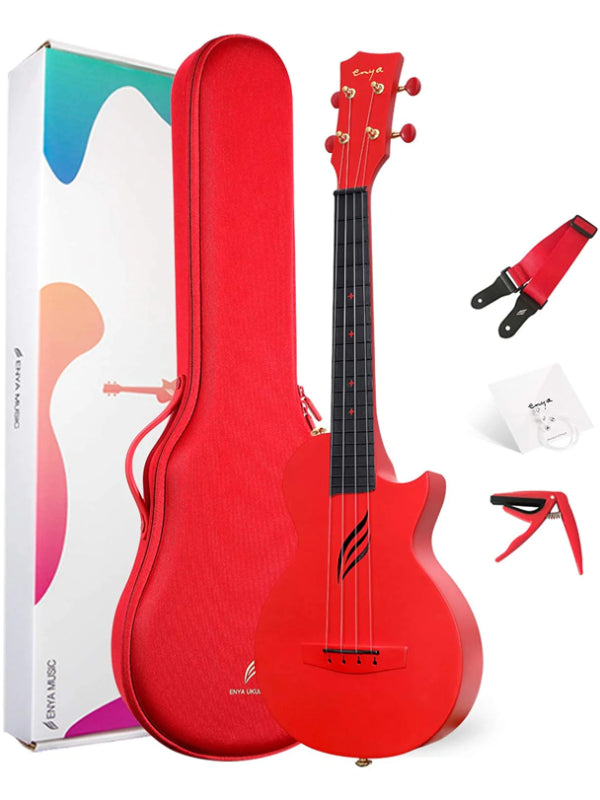 Enya Nova U Carbon Red Ukulele