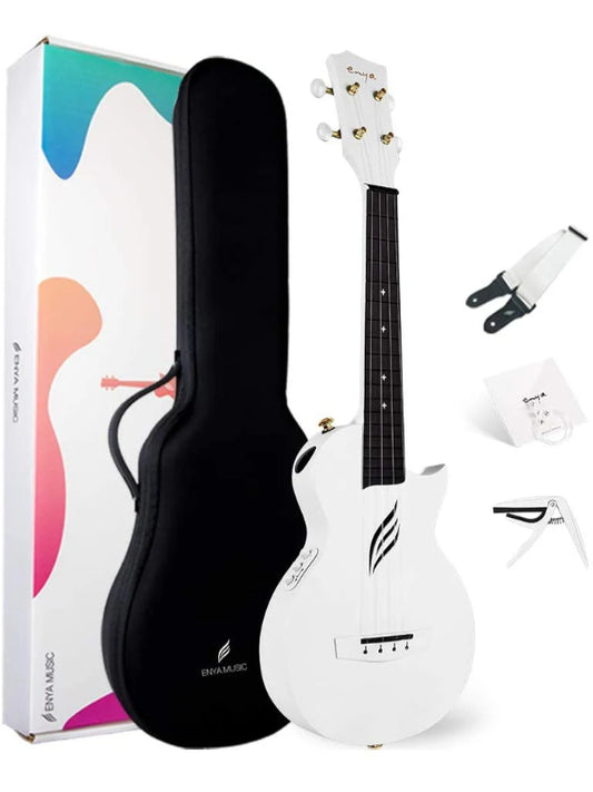 Enya Nova U Carbon White Ukulele