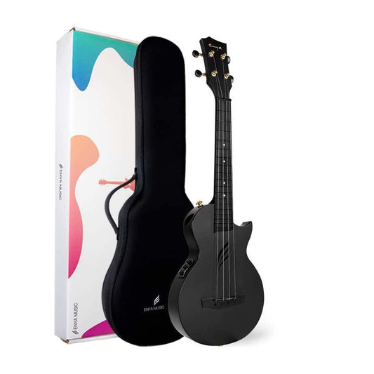 Enya Nova U Carbon Black Ukulele with EQ