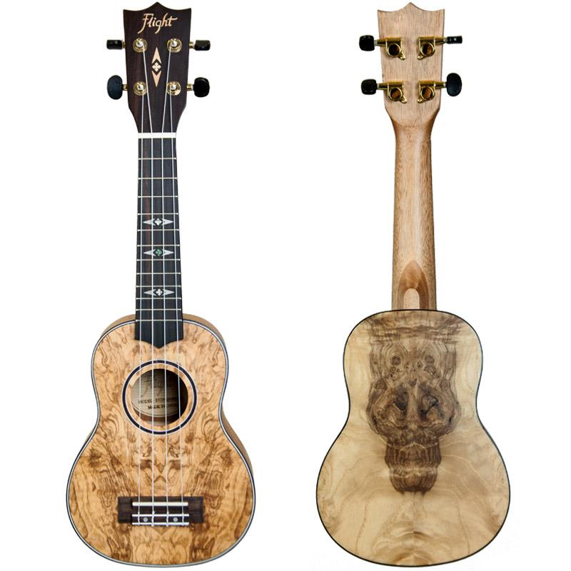 Flight DUS410 Soprano Ukulele Quilted