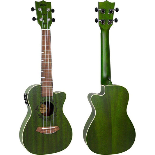 FLIGHT GEMSTONE DUC380 ELEC CON UKULELE - JADE