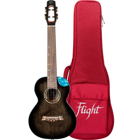 FLIGHT NIGHTHAWK TENOR ELECTRO UKULELE - BLACK STAIN