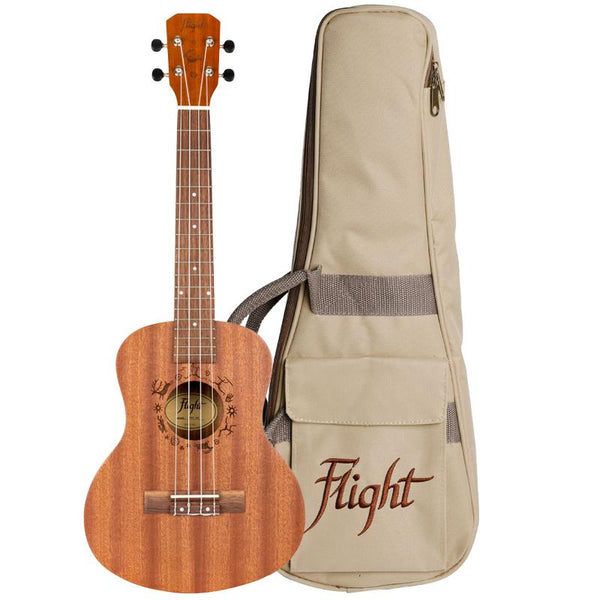 Flight NUT310 Sapele Tenor Ukulele With Bag