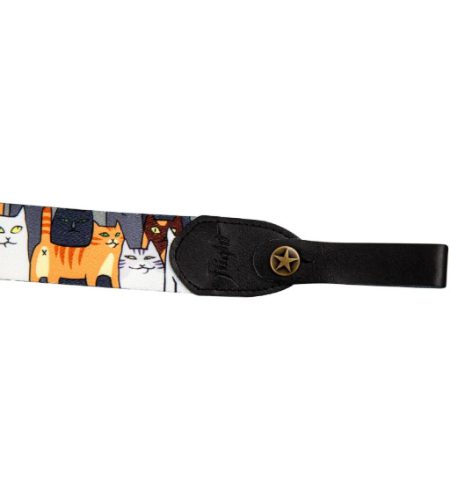 FLIGHT POLYESTER UKULELE STRAP - CATS