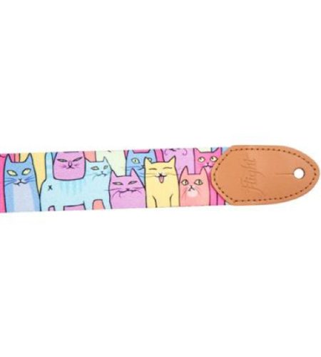 FLIGHT POLYESTER UKULELE STRAP - KITTY