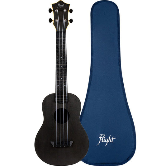 FLIGHT TUC35 TRAVEL CONCERT UKULELE - BLACK