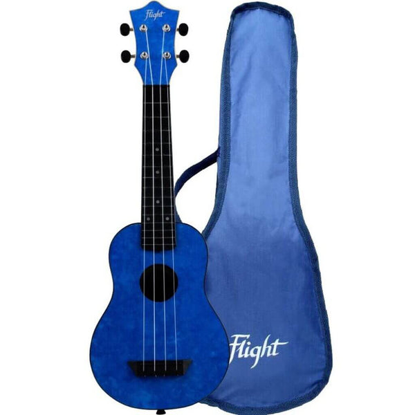 Flight TUS65 Shimmer Travel Soprano Uke - Sapphire