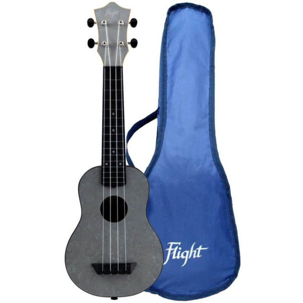 Flight TUS65 Shimmer Travel Soprano Uke - Silver
