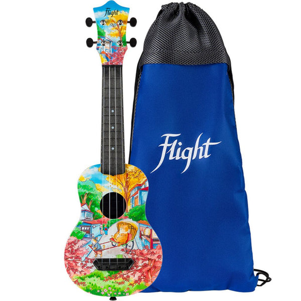 Flight Ultra Travel Soprano Ukulele - Fat Cat