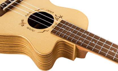 Flight DUC328CEQ Electro Concert Ukulele - Zeb
