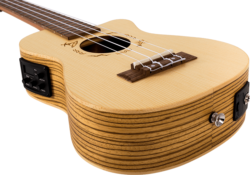 Flight DUC328CEQ Electro Concert Ukulele Zeb B&amp;S