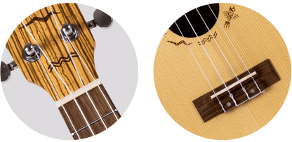 Flight DUC328CEQ Electro Concert Ukulele - Zeb