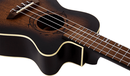 Flight Gemstone DUC380 Electro Concert Ukulele - Amber