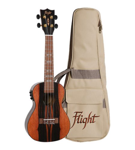 Flight DUC460EQ CONCERT ELECTRO-ACOUSTIC UKULELE WITH BAG