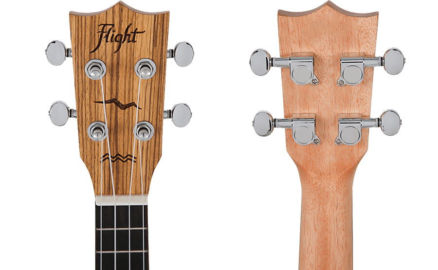 Flight DUC525 Concert Solid Top Ukulele Zebrawood