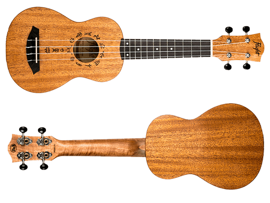 Flight DUS371 Soprano Ukulele African Mahogany