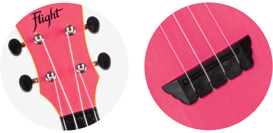 Flight TUS35 ABS Travel Ukulele Pink