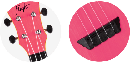 Flight TUS35 ABS Travel Ukulele Pink