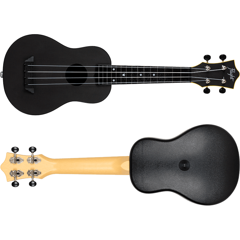 Flight TUS35E Travel Electro Ukulele Black