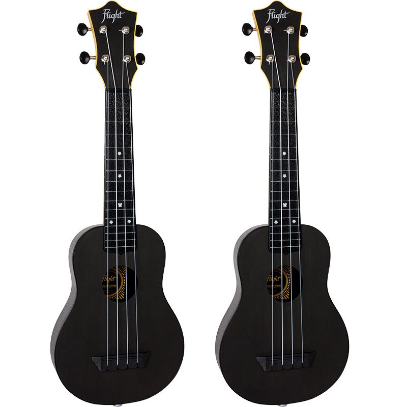 Flight TUS35E Travel Electro Ukulele Black