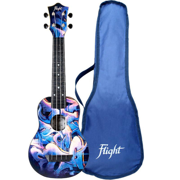 Flight TUS40 ABS Travel Soprano Ukulele - Graffiti