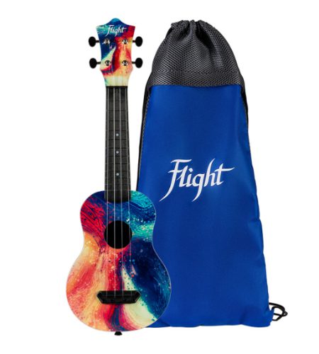 Flight Ultra Travel Soprano Ukulele - Swirl