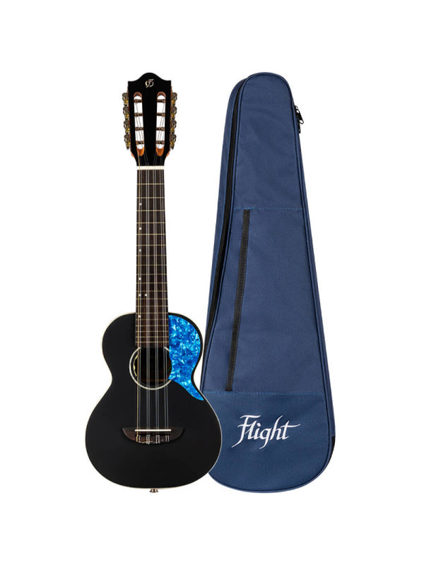 Flight Iris 8 Tenor Electro Ukulele - Black Ukulele