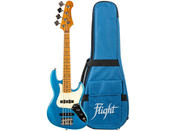 Flight Mini J Bass - Blue Ukulele