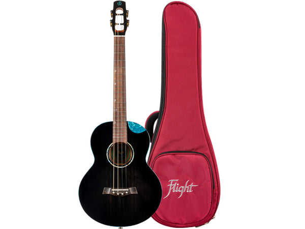 Flight Nighthawk Baritone Electro Ukulele - Black