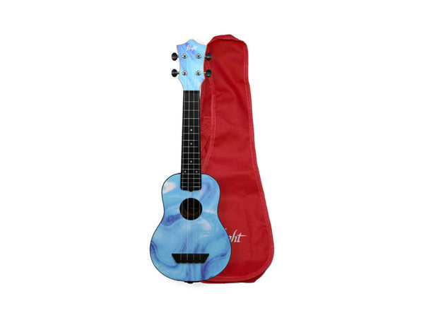 Flight TUS40 Travel Series Soprano Ukulele - Tie-Dye Light Blue (MR Ex)