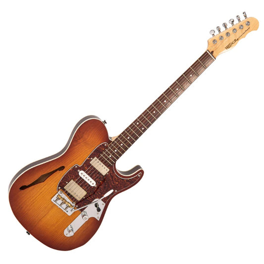 Fret-King Country Squire Semitone De Luxe ~ Honeyburst Guitar