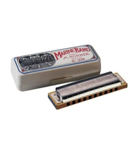 HOHNER MARINE BAND DIATONIC 10-HOLE HARMONICA 1896/20 F# KEY OF F# HARM-MIN