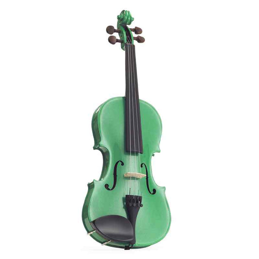 Harlequin violin outfit green